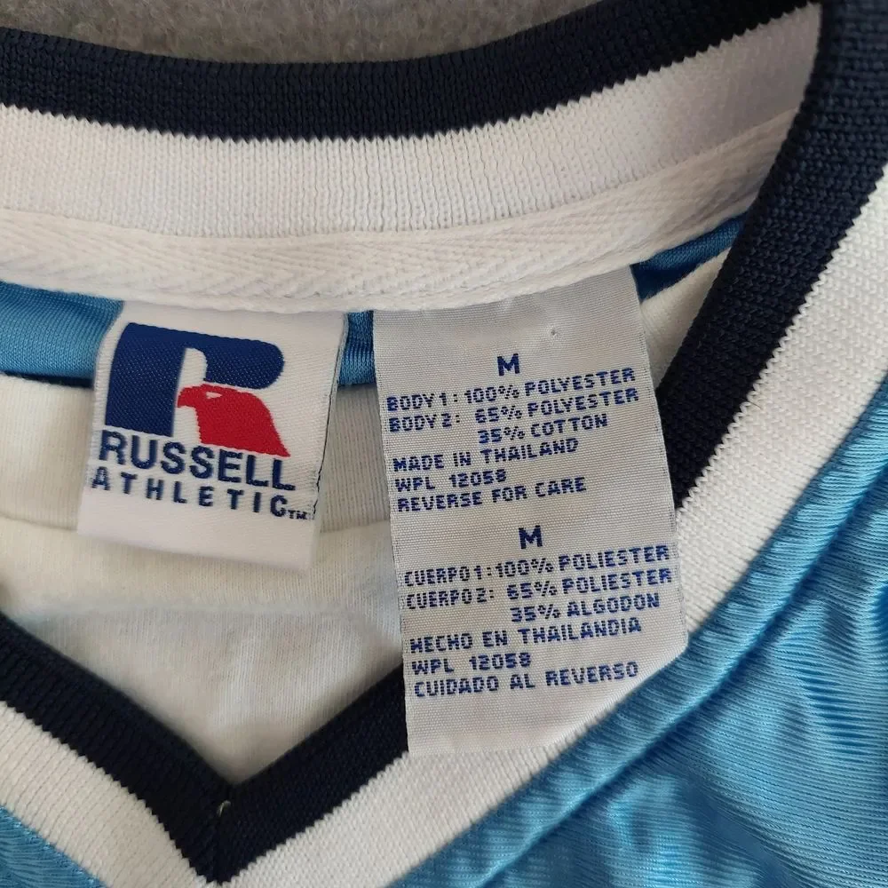 Vintage Russell Athletic Basketball Jersey Men's Medium Carolina Blue #23